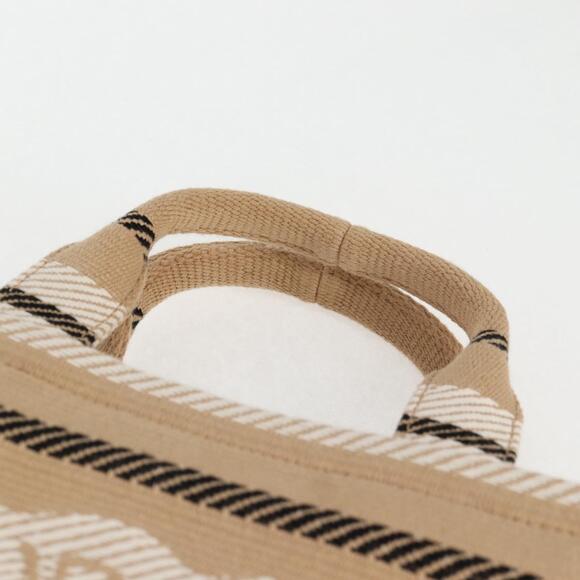 CELINE Triomphe Small Cabas Tice Tote Bag Canvas Beige Gold - Picture 8 of 12